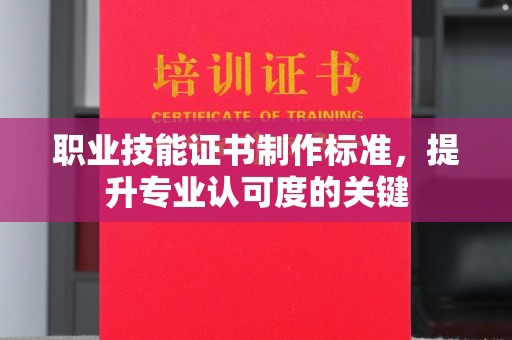 岱岳职业技能证书制作标准，提升专业认可度的关键