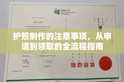 岱岳护照制作的注意事项，从申请到领取的全流程指南