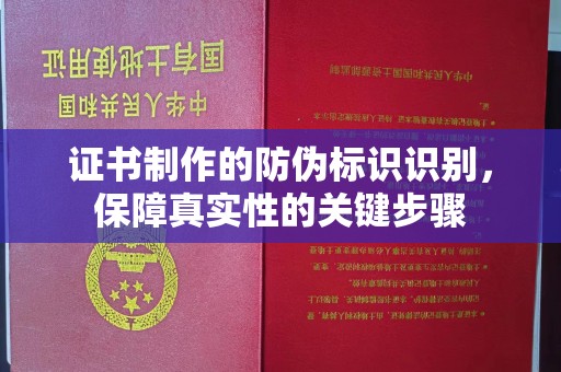 岱岳证书制作的防伪标识识别，保障真实性的关键步骤