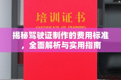 岱岳揭秘驾驶证制作的费用标准，全面解析与实用指南