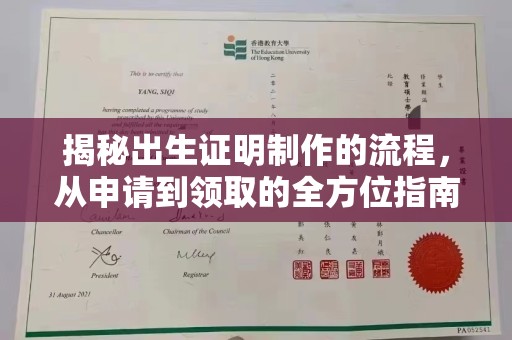 岱岳揭秘出生证明制作的流程，从申请到领取的全方位指南