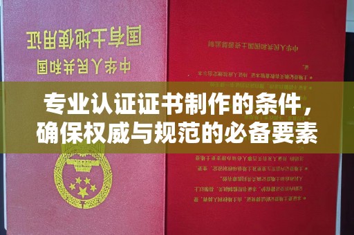 岱岳专业认证证书制作的条件，确保权威与规范的必备要素